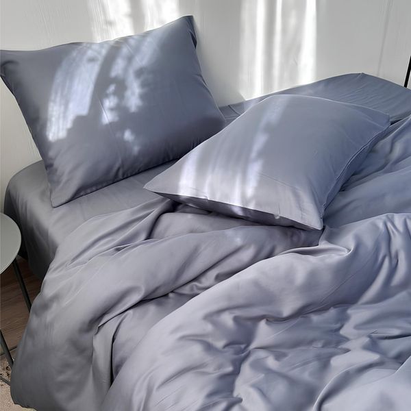 Комплект постельного белья Сатин Velvet Sky 0100 фото