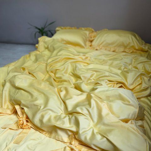 Комплект постільної білизни Сатин Yellow Sunshine 0221 фото