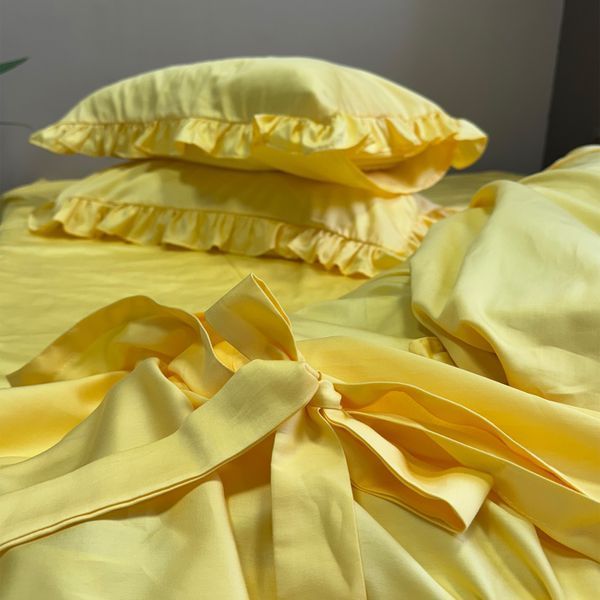 Комплект постільної білизни Сатин Yellow Sunshine 0221 фото