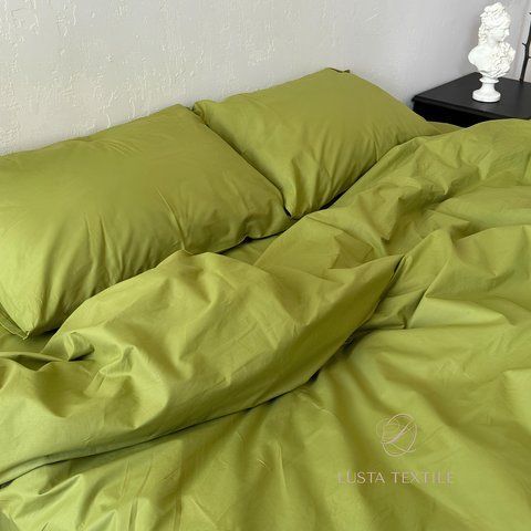 Комплект постільної білизни Ранфорс Calm Green  0587 фото